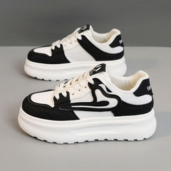 Damen Chunky Sneakers mit dämpfender Sohle und atmungsaktivem Obermaterial in Dunkelbraun