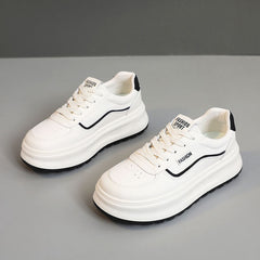 Damen modische Sneakers mit dämpfender Laufsohle und sportlichem Design in Schwarz