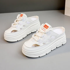 Damen Chunky Slip-On Sneakers mit funkelnden Akzenten und bequemer Dämpfung in Beige