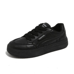 Damen Modische Freizeitsneakers mit dämpfender Sohle in Schwarz