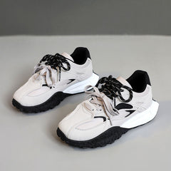 Damen Sportliche Chunky Sneakers mit innovativer Dämpfungstechnologie in Schwarz