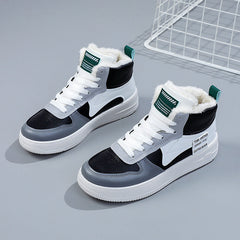 Damen Hochwertige Sneaker mit Warmfutter in Schwarz