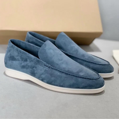 Drake | Herren Wildleder Schuhe in Mistblau