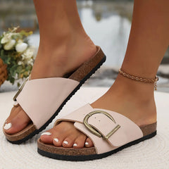 Olesya- Elegante Sandalen Mit Schnalle Für Damen in Weiß