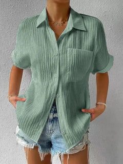 Oliva- Elegante Sommerbluse Für Damen in Grün