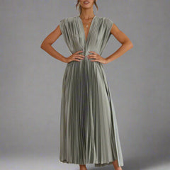 Alica | Elegantes Maxikleid für besondere Anlässe in Silber