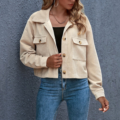 Damen Lassig Übergangsjacke | Knopfverschluss
