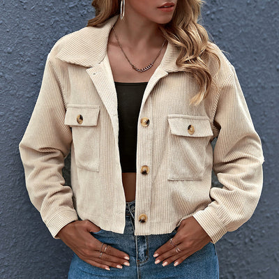 Damen Lassig Übergangsjacke | Knopfverschluss
