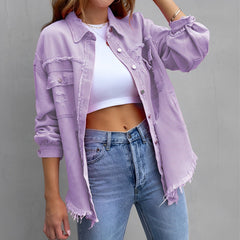 Chroma - Jeansjacke in Lila