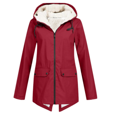 Damen Winter Wasserdichter Trenchcoat | Mit Kapuze