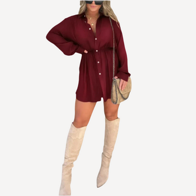 Jessica | Trendy Satin Design Frau Romper Kleid