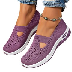 Yalia - Gepolsterte Walkingschuhe in Lila