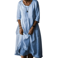 Zaria - Softtouch-Maxikleid in Blau