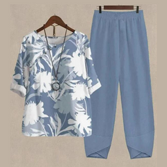 Sommer Zweiteiliges Set für Damen | Leichte in Hellblau