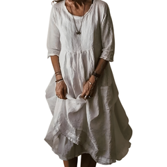 Zaria - Softtouch-Maxikleid in Weiß