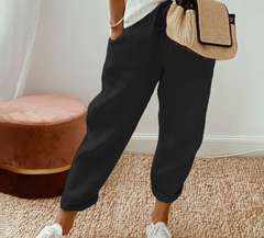 Micah - Bequeme lockere Hose für Frauen in Schwarz