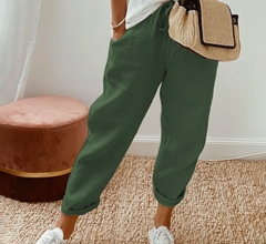 Micah - Bequeme lockere Hose für Frauen in Grün