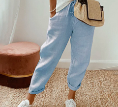 Micah - Bequeme lockere Hose für Frauen in Blau