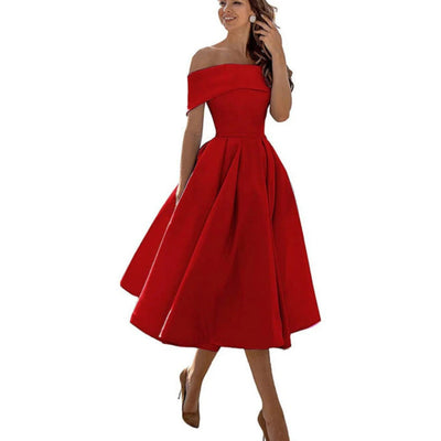 Oana- Schulterfreies Cocktailkleid Für Damen
