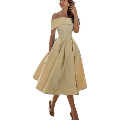 Oana- Schulterfreies Cocktailkleid Für Damen