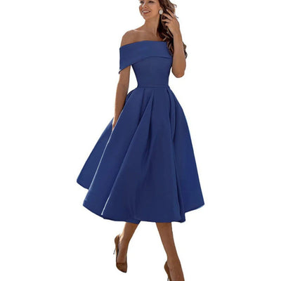 Oana- Schulterfreies Cocktailkleid Für Damen