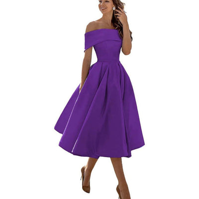 Oana- Schulterfreies Cocktailkleid Für Damen