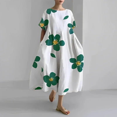 Ophelia- Bohemian Kurzarmkleid Für Damen
