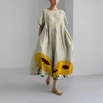 Ophelia- Bohemian Kurzarmkleid Für Damen