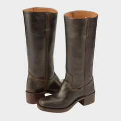 Stefanie | Damen Klassische Orthopädische Stiefel in Dunkelbraun