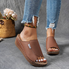 OrthoStride™ – Komfortable Damen Sandalen mit Orthopädischer Unterstützung in Braun