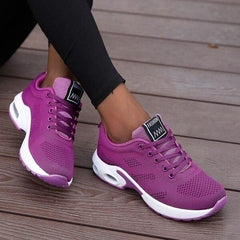 Annelie | Damen Air-Dämpfung Freizeit Sneaker in Lila
