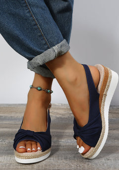Orthofoot - Orthopädische Sandalen mit Zehenkappen in Blau