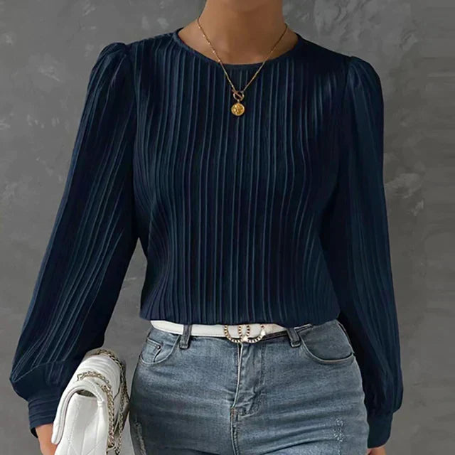 Ortrud - Damen-Faltenbluse