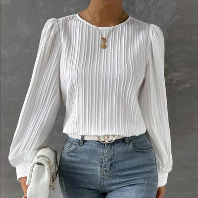 Ortrud - Damen-Faltenbluse