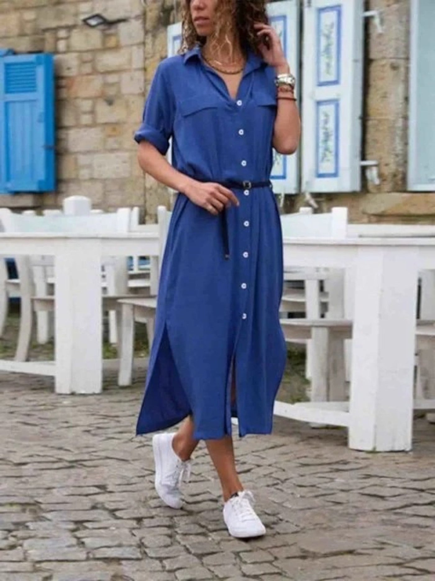Orysia-  Sommerkleid Mit Taschen Für Frauen