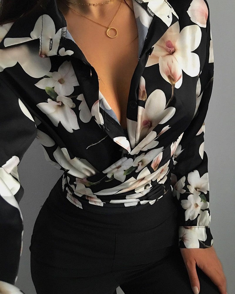 Ottilie - Bedruckte Bluse für Damen