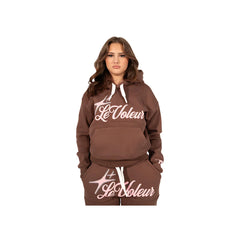 LT2 Unisex Hoodie und Jogginghosen Set in Braun