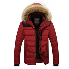 Hochwertige Winterjacke für Herren in Rot