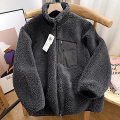 Weiche Winterjacke für Frauen in Grau