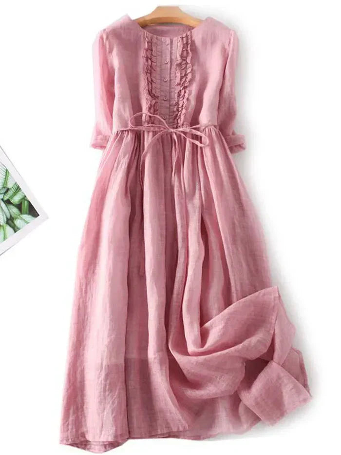 Pauline - Elegantes Leinenkleid