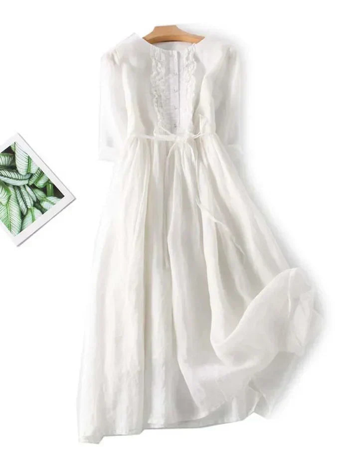 Pauline - Elegantes Leinenkleid