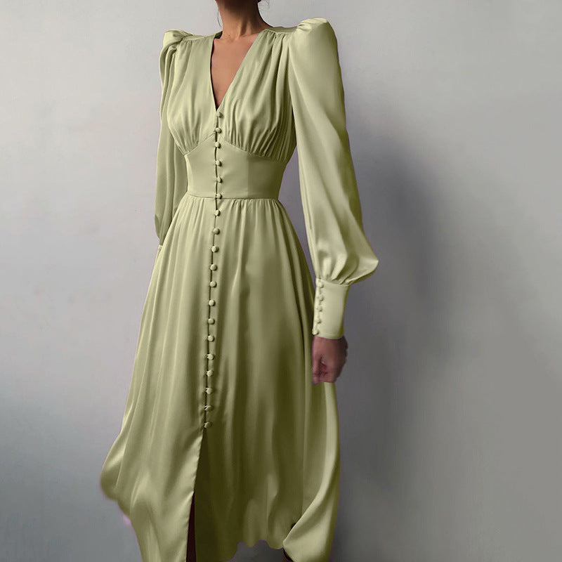 Philine - Leichtes Sommerkleid Damen Elegantes Langarmkleid