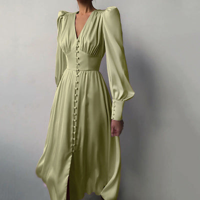 Philine - Leichtes Sommerkleid Damen Elegantes Langarmkleid