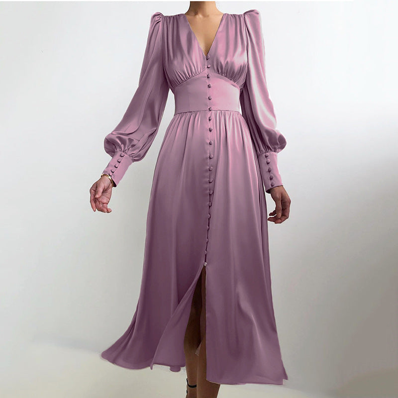 Philine - Leichtes Sommerkleid Damen Elegantes Langarmkleid