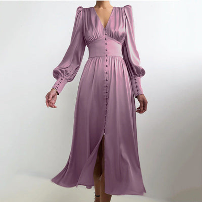 Philine - Leichtes Sommerkleid Damen Elegantes Langarmkleid