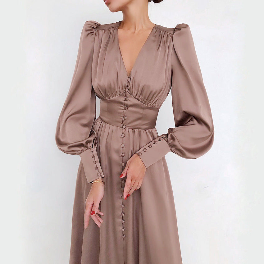 Philine - Leichtes Sommerkleid Damen Elegantes Langarmkleid