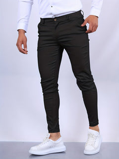 Philipp - Slim-Fit-Hose in Blume Schwarz