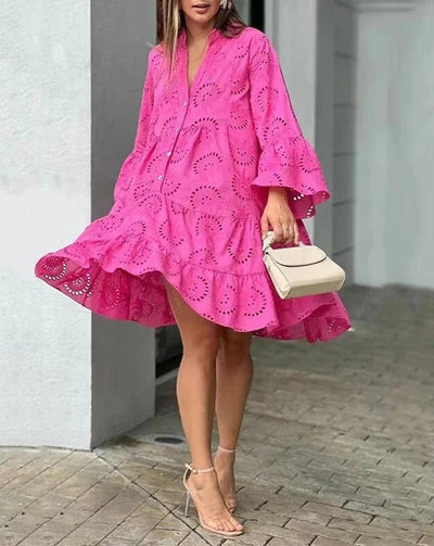 Philomée - Kleid Mit Ausgehöhlten Mustern