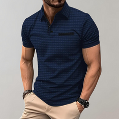 Pavel | Herren Polohemd in Marineblau