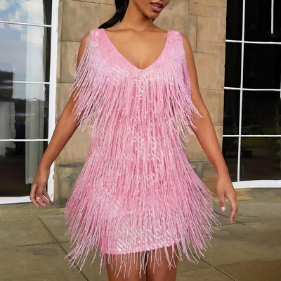 Ariadne - Wickelkleid für Damen mit V-Ausschnitt
